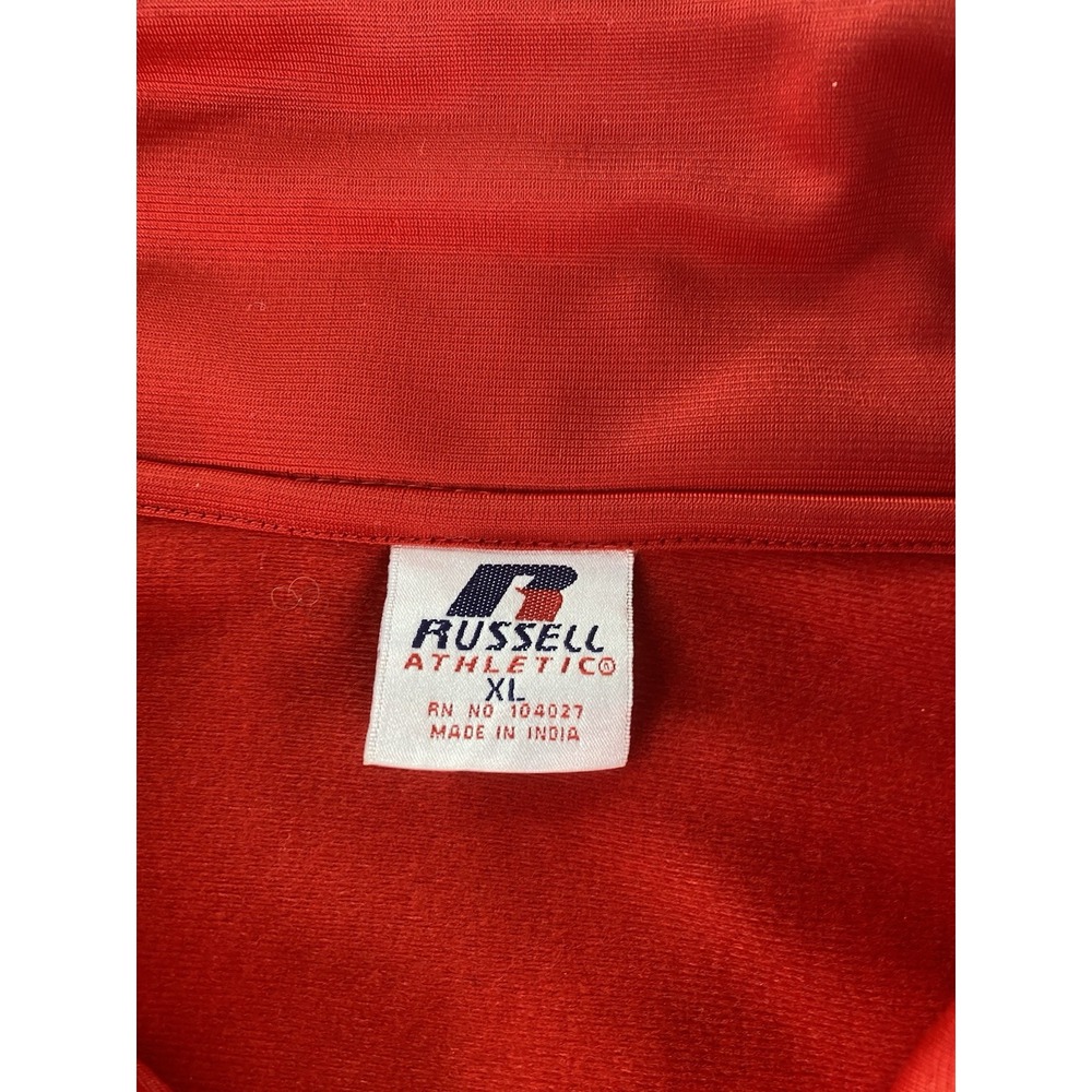 Vintage Maryland Terrapins Jacke Men Extra Large Red Russell Athletic Zip Track - Picture 6 of 11